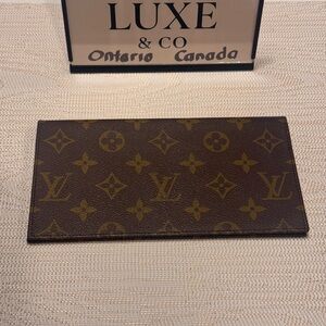Louis Vuitton Monogram Check book case or bills case